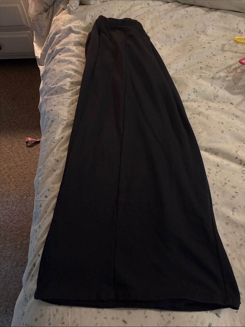 Classic Black Maxi Skirt with Elastic Waist